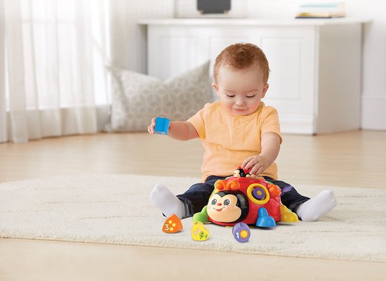 VTech Baby Vrolijke Vormenkever - Educatief Speelgoed - Activity Center - 1 tot 3 Jaar - Duitstalig
