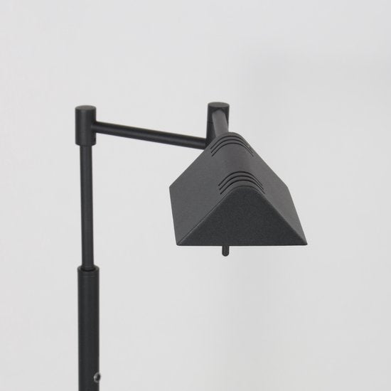 Mexlite - vloerlamp - GlowGo - zwart - metaal - leeslamp - LED - 4603ZW