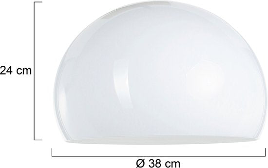 Steinhauer - Lampenkap - Rond 38 cm - Kunststof - Wit