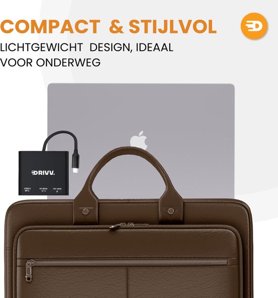 Drivv. USB C naar HDMI Adapter 3 in 1 - HDMI 4K 60hz - USB 3.0 - PDW 100w - Zwart