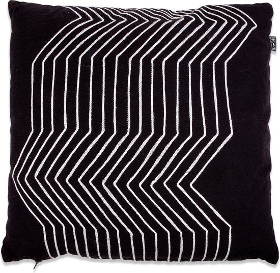 In The Mood Collection Madina Sierkussen - Katoen - 50 x 50 cm - Zwart