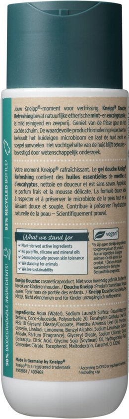Kneipp Douche Verfrissende Munt Eucalyptus 200 ml