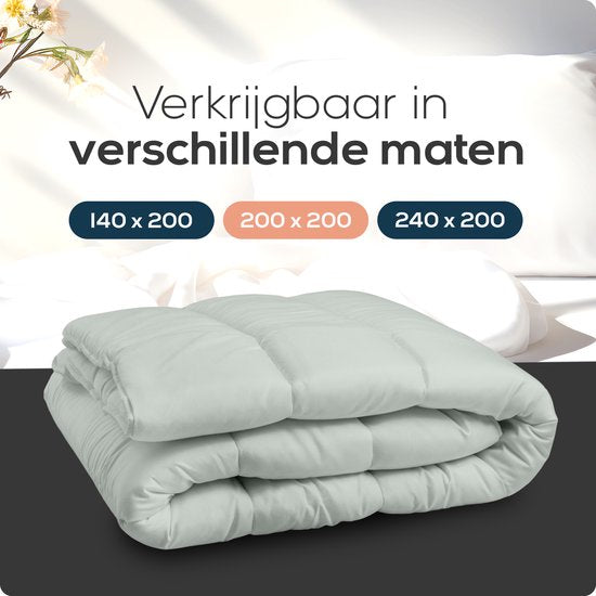 Sleeptime 2 in 1 Dekbed - Dekbed zonder Overtrek - 240x200 - Grijs