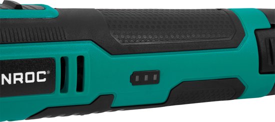 VONROC Accu Multitool 12V – met schraapmes, invalzaagblad, schuurzool en schuurpapier - Incl. Accu en usb-c kabel