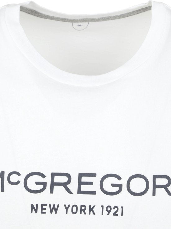 McGregor Essential Logo T-Shirt - Heren - Wit - Maat L