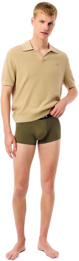 Lacoste Trunkshort Heren - 3 Stuks - Olive/Delphinium - Maat XL