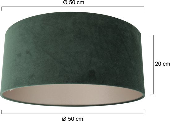 Steinhauer kappen Lampenkappen - groen - stof - 50 cm - E27 fitting - K1066VS