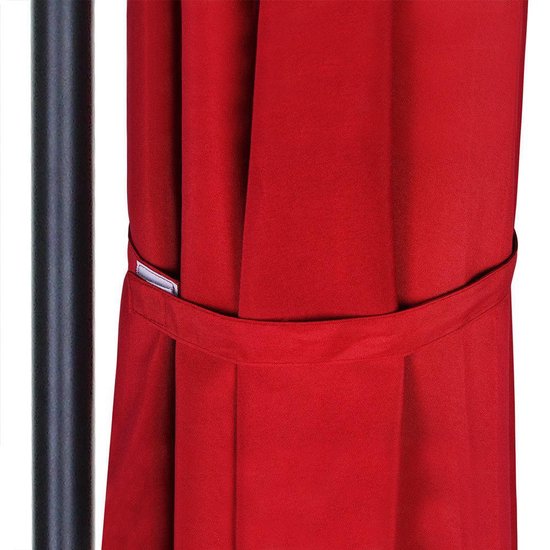 Kingsleeve Zweefparasol - Kantelbaar Handslinger Ø300cm - Rood