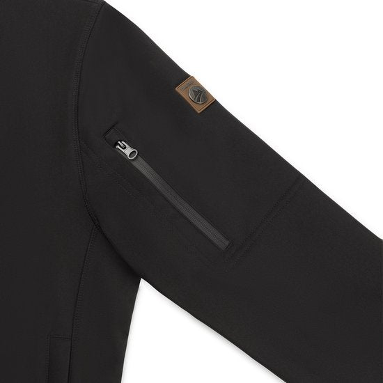 Travelin' Jack Sverre Men - Softshell Herenjas - Fleece voering - Maat L - Zwart