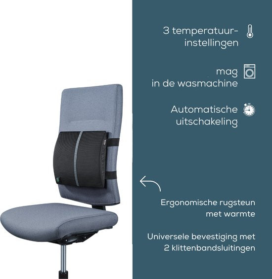 Beurer HK 70 Elektrische Rugsteun met Warmte – Ergonomisch Warmtekussen voor Rug & Stoel – Universele Bevestiging – Geschikt voor Auto & Bureau – Snelle Opwarming – Automatische Uitschakeling – 5 Jaar Garantie: exclusief bij Bol.com