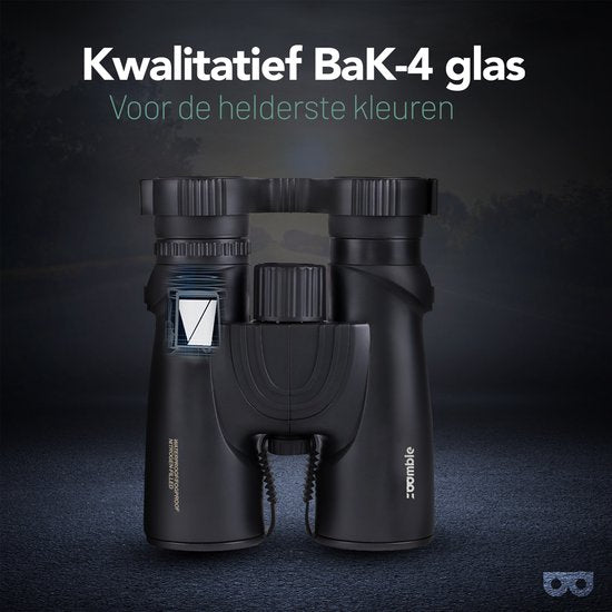 Zoomble® Verrekijker PRO 8x42 met Draagtas - Incl. E-Book Vogelspotten - Bak-4 HD Lens - Geschikt voor Vogelaars, Outdoor & Hiking - Volwassene - Verkijker