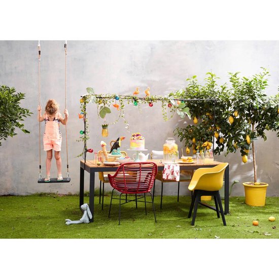 Mica Decorations Tafelklem - Metaal - Zwart - 250x1.5x 110 cm