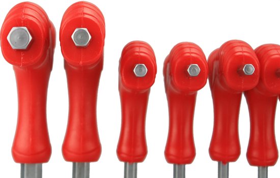 GS Inbussleutelset met T-greep 10-delig - set inbussleutels / inbussleutel extra lang