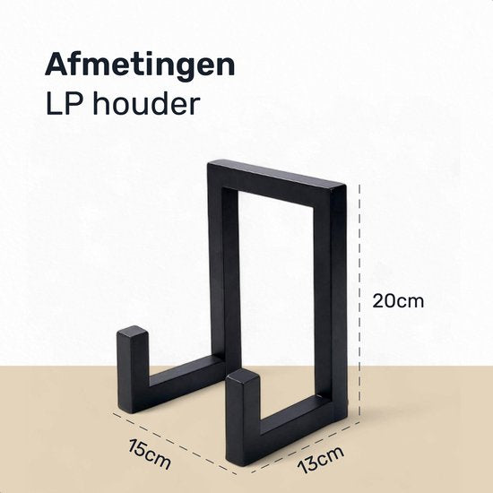 Luft LP houder - Vinyl - Opbergsysteem - Platenrek - Houder - Standaard - Album - IJzer