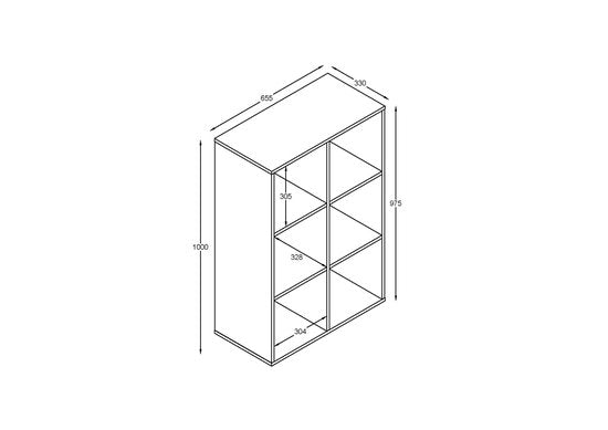 VDD - Vakkenkast - Vakken kast- Vakkenkast wit - Boekenkast - Wandkast - Boeken kast - Boekenkast wit - Wand kast - wit