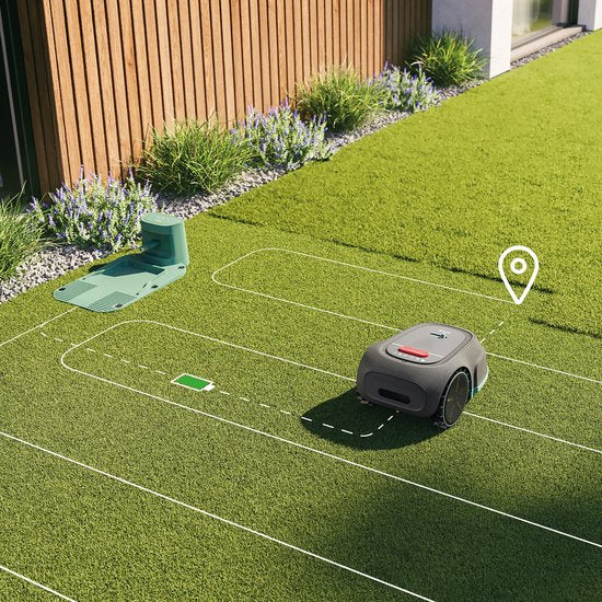 Philips Robotmaaier RSL3000/10 - Kruismaaien - GPS-Mapping - Regensensor - Grijs