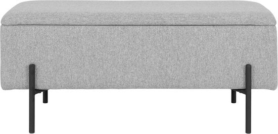 House Nordic Bank – Met Opbergruimte – 95 x 36,5 x 46 cm – Lichtgrijs