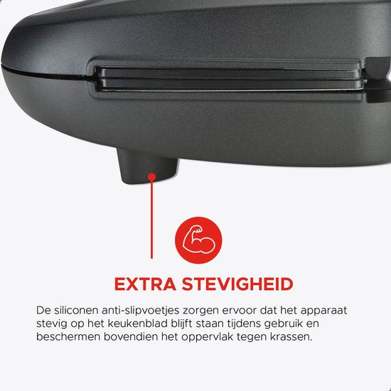 Bourgini MultiGrill 3-in-1 – Tosti apparaat, Grill & Wafel ijzer – PFAS-vrij – Verwisselbare platen – 750W