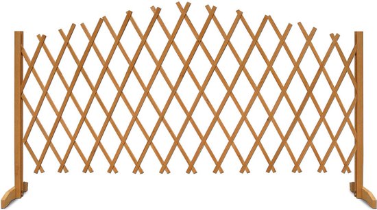 Gardebruk Klimop Hek – Uitvouwbaar tot 200cm - 180x107cm Bruin