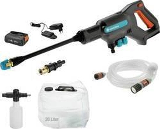 GARDENA AquaClean 24/18V P4A - Accu Hogedrukreiniger - 24 bar - Premium Set
