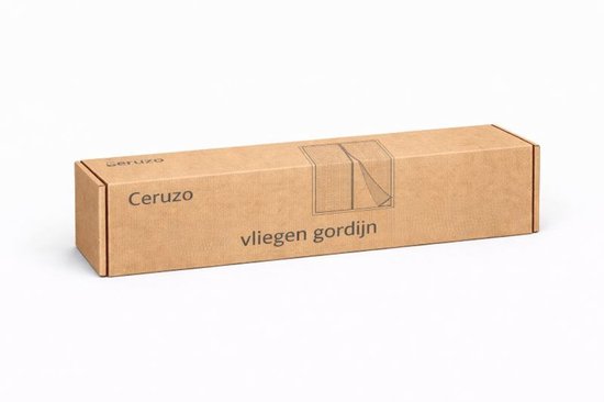 Ceruzo Deurgordijn 100xH260 cm – Magnetisch – Vliegengordijn – Zwart -Klittenband- Extra Hoog