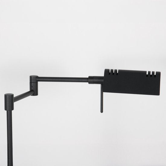 Mexlite - vloerlamp - GlowGo - zwart - metaal - leeslamp - LED - 4603ZW