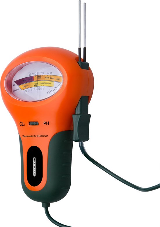 Monzana Watertester Primeur - PH en Chloor 18x12x5cm - Oranje
