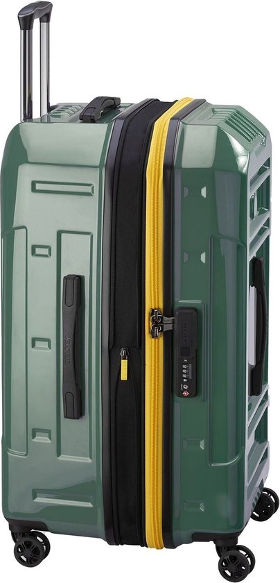 DELSEY PARIS Rempart Uitbreidbare 4 Dubbele Rollen Trolley 73 Army Donkergroen
