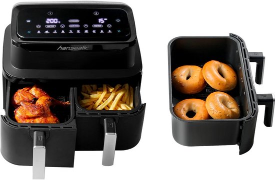 Hanseatic HAF212600D Heteluchtfriteuse 2 in 1