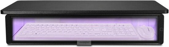 Kensington UVStand™ Monitorstandaard met UVC Sterilisatie Compartiment/Opberglade - Zwart