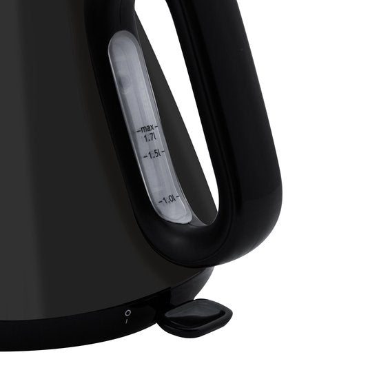 Inventum HW617B Retro waterkoker - 1.7L - Kunststof - 2200W - 27.50x21x24 cm - Zwart