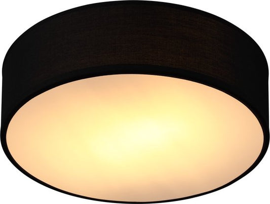 Monzana Plafondlamp - 40W Rond 30cm Fitting E27 - Zwart