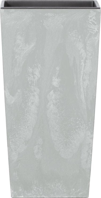Deuba Bloempot Beton Design 91L Grijs, 40 x 40 x 75 cm