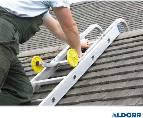 ALDORR Aluminium Nokhaak Met Wielen - Geschikt Voor Alle Ladders