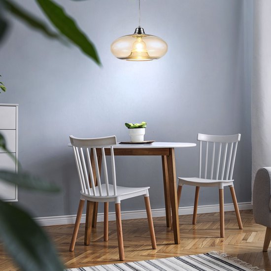 Globo - hanglamp - LILLE - amberkleurig - glas - Ø 40cm - E27 - 30040123