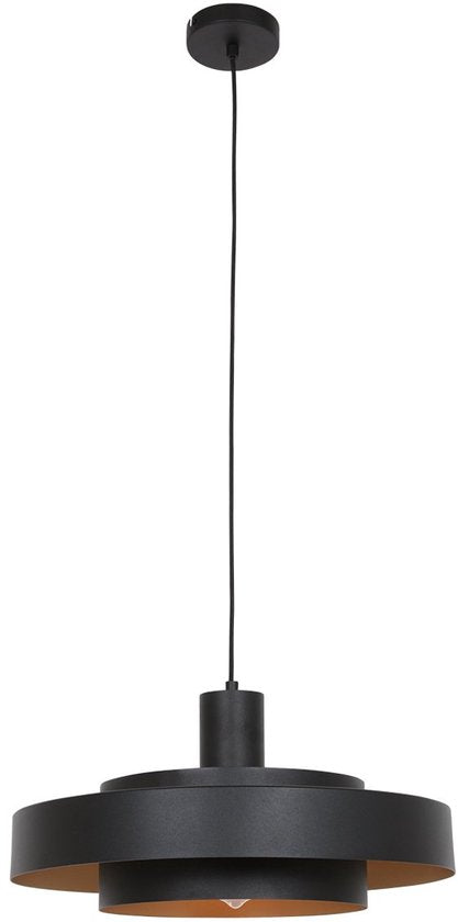 Anne Lighting - hanglamp - Flinter - zwart - metaal - Ø 50cm - E27 - 3329ZW