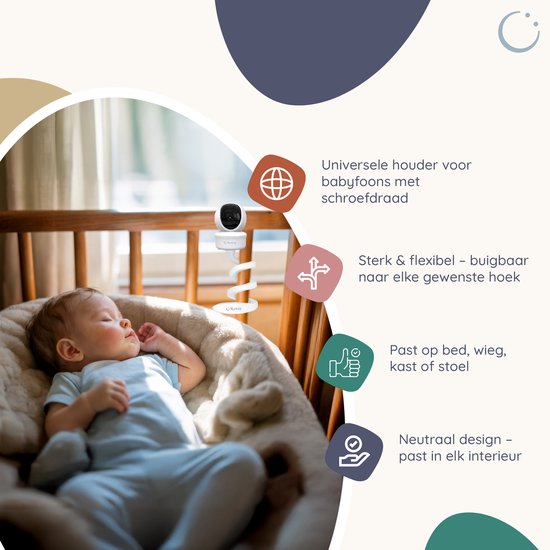 Numsy Babyfoonhouder - Babyfoon houder - Flexibele Camera Houder - Baby Camera - Babyfoon Standaard