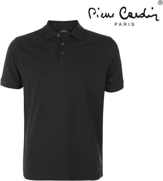 Pierre Cardin - Heren Polo - Paris - Zwart - Maat S