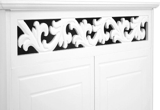 Dressoir Jersey – 2 Deuren 2 planken 76x65x35cm - Landhuisstijl Wit