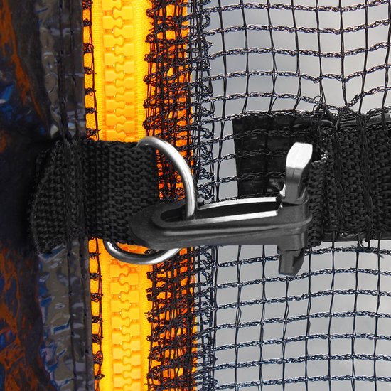 Monzana Trampoline - Ø244cm Veiligheidsnet UV- en weerbestendig - Zwart