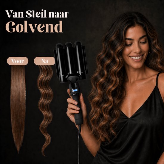 Vaive Wafeltang 32 mm - Beach Waves - Golvenkrultang - Krultang - Waver - Keramische Coating