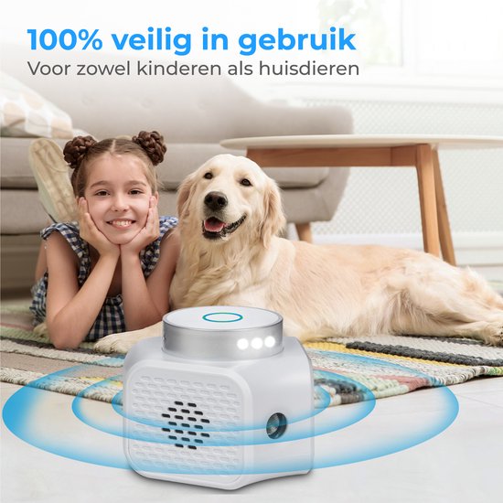 Nuvance - Muizenverjager - Ultrasone Verjagers - Ratten Verjager - 360 Graden & 4 Modi - Ongedierte Verjager met Ultrasone - Muizen Bestrijding - Wit