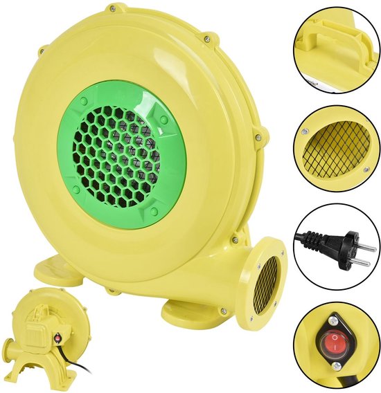 Coast Luchtblazer/Luchtpomp - 350W - Centrifugaalventilator/Centrifugaalblazer - Geel