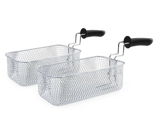 Tomado Dubbele Frituurpan – 2 x 3 liter – 3600 W – 52 x 41 x 21,5 cm – RVS