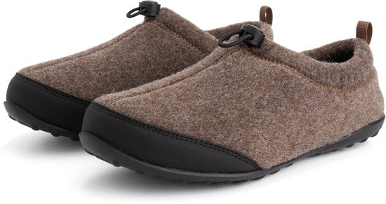 Travelin' Back2Home Dames - Pantoffels - Wol - Bruin - maat 43