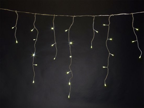 Vellight led-lichtgordijn warmwit, 2 m, 150 leds, weerbestendig, energiezuinig en betoverend