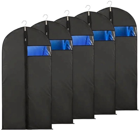 Ceruzo Kledinghoezen 5 Stuks – 60x140 cm – Beschermhoes – Venster- Zwart