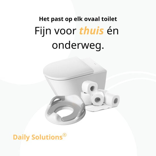 Daily Solutions® WC Verkleiner & Toiletverkleiner - Toilettrainer Peuter - Stevig & Stabiel - Zindelijkheidstraining Kind - Ergonomisch Design