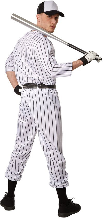 Dressforfun Herenkostuum baseball XXL - verkleedkleding kostuum halloween verkleden feestkleding carnavalskleding carnaval feestkledij partykleding - 301813