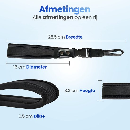 Garpex® Camera Hand Strap - Comfortabel Ontwerp - Verstelbare Polsband